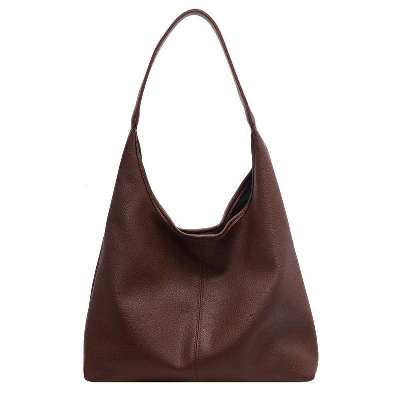 Soft PU Leather 2-in-1 Tote Bag with Detachable Mini Purse