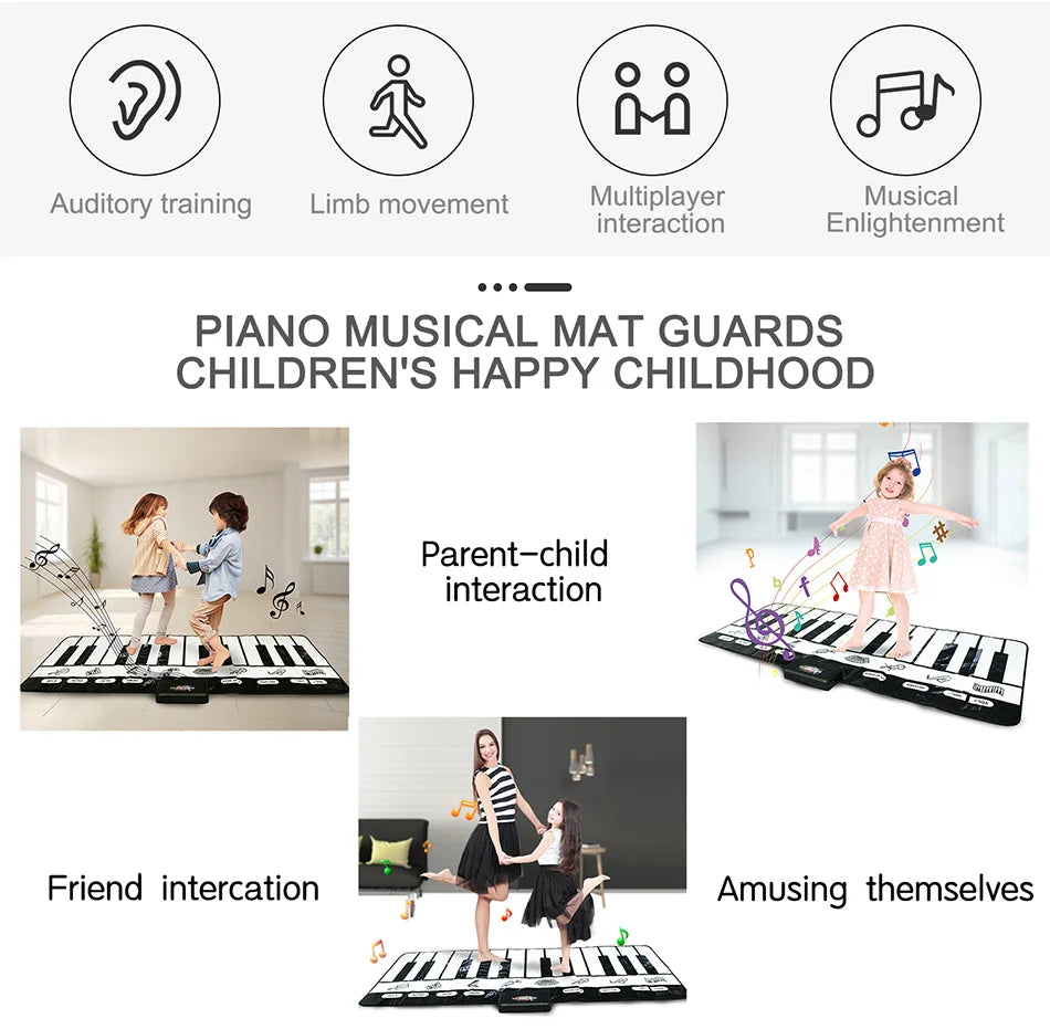 Interactive Musical Piano Play Mat for Kids