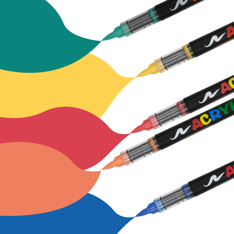 Acrylic Paint Brush Markers