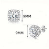 Silver-Tone Cubic Zirconia Stud Earrings