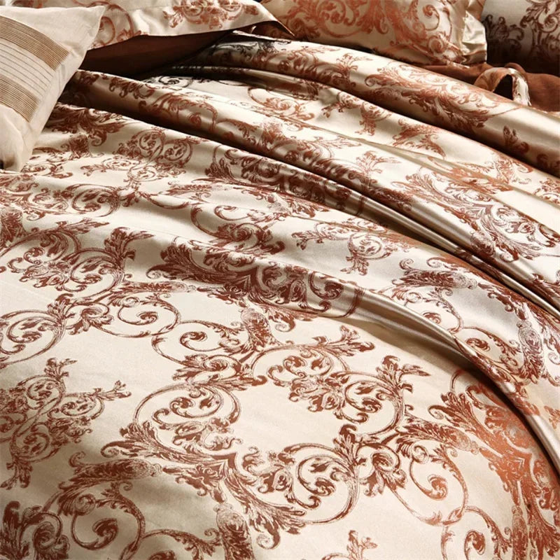 Silver Royal Luxury Duvet Cover Set with Pillowcases