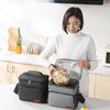 Insulated Thermal Shoulder Lunch Bag with Waterproof Lining