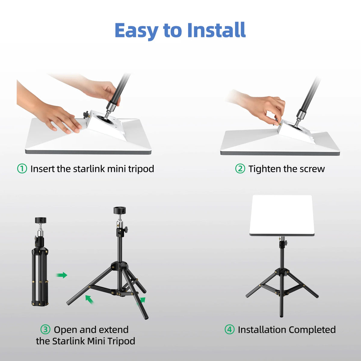 Adjustable Aluminum Tripod Stand for Starlink Mini