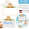 A set of 10 erasable blank cards featuring an owl character for classroom interaction and teaching aids.
