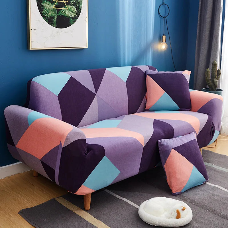 Stretch Sofa Cover with Non-Slip Backing