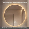 Miroir de Salle de Bains Rond à LED avec Contrôle Tactile Anti-Buée