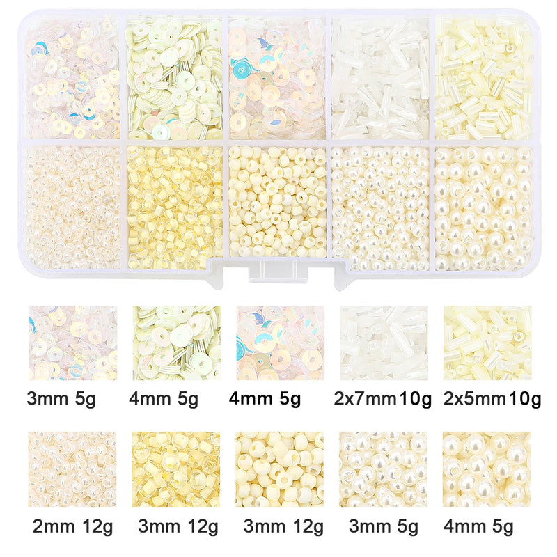 Kit Complet de Création de Bijoux DIY avec Perles en Verre
