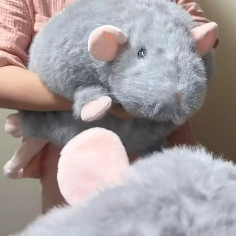 Realistic Rat Plush Toy – Cute Soft Stuffed Animal for Snuggling