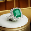 Paraiba-Style Zircon Cocktail Ring in Sterling Silver