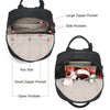 Women's Nylon Waterproof Casual Backpack with USB Port, Fits 15.6 Inch Laptop