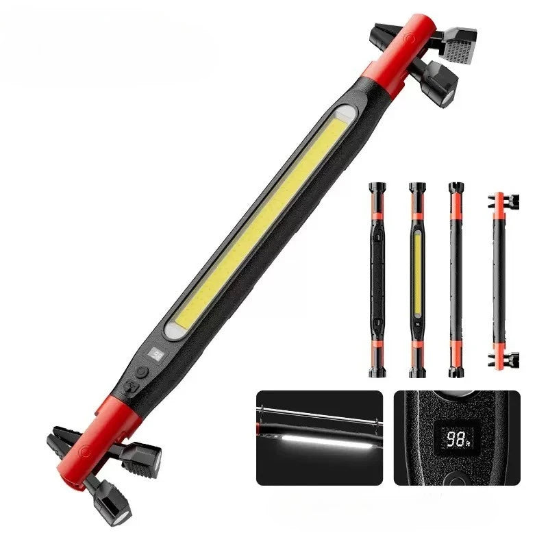 Rechargeable LED Work Light with Magnetic Base and Hooks