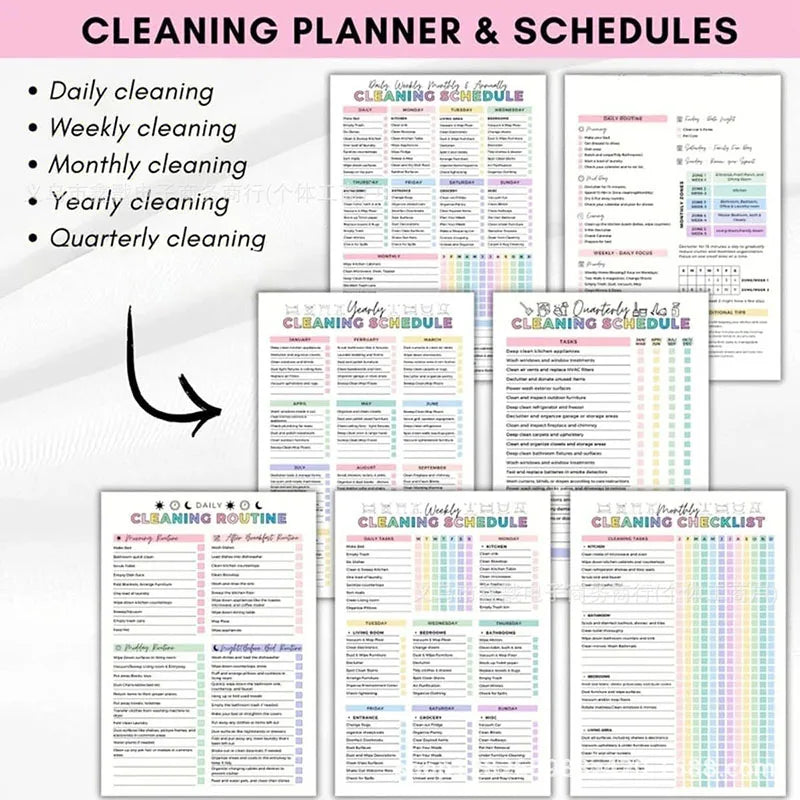 ADHD-Friendly Home Cleaning Planner Bundle