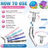 Stainless steel diamond painting pen tip set with screw-on handles for various sizes