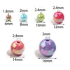 AB Color Acrylic Round Beads for Jewelry Making