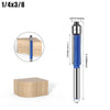 Flush Trim Router Bits with Dual Bearings – Set of 4 Sizes