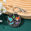 Tone Color Wheel Spinner Fidget Keychain