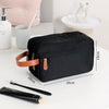 Foldable Travel Toiletry Bag – Large Capacity, Water-Resistant Oxford Organizer