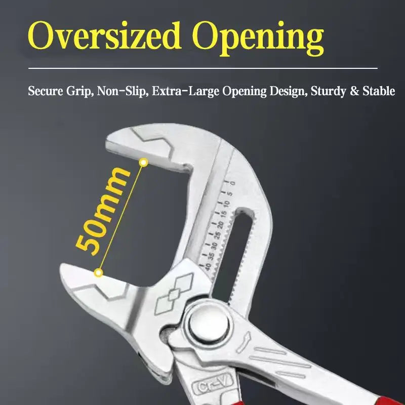 10-Inch Multifunctional Adjustable Wrench Pliers