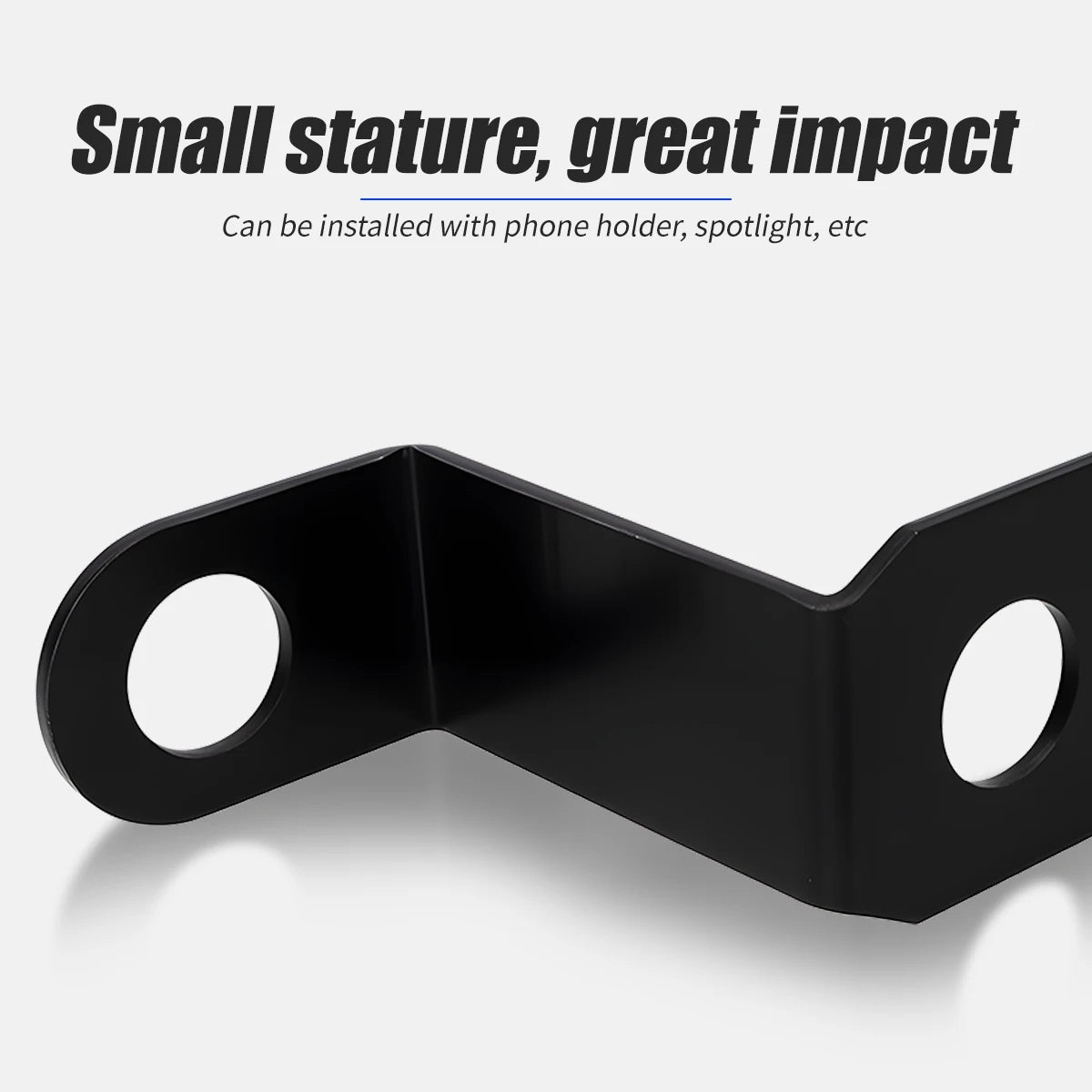 Motorcycle Z-Shaped Mirror Bracket for LED Light Mounting