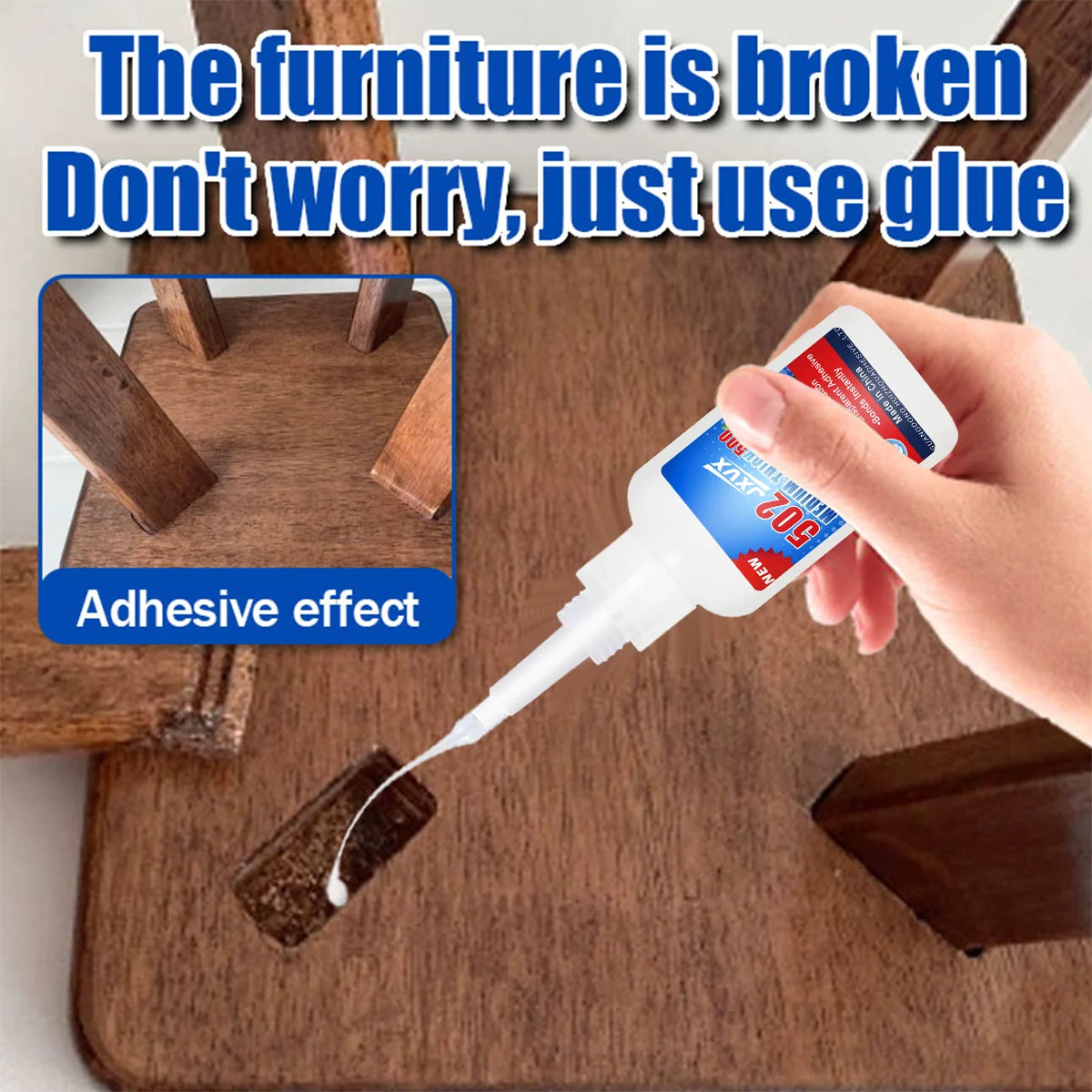 Professional Grade Super Glue – Extra Strong Instant Adhesive for Plastic, Metal, Wood & More