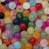 Colorful Round Glass Beads for Jewelry Making