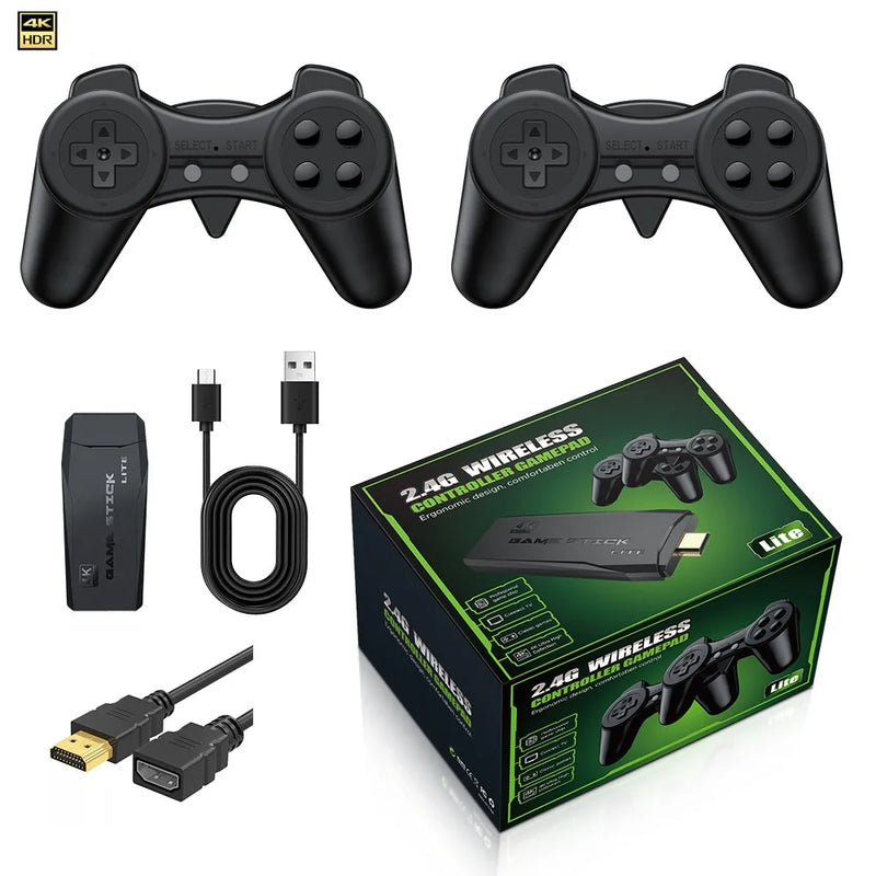 Retro Game Console Stick with Wireless Controllers