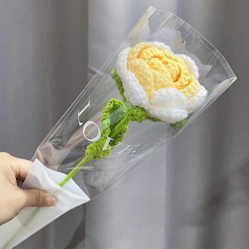 Handmade Crochet Carnation Flower Bouquet