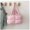 Quilted Puffer Tote Bag with Adjustable Strap