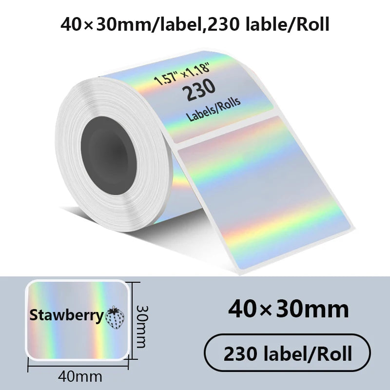 Holographic Thermal Labels for Compact Label Printers