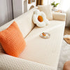 Stretch Plush Sofa Cover with Anti-Slip Grip