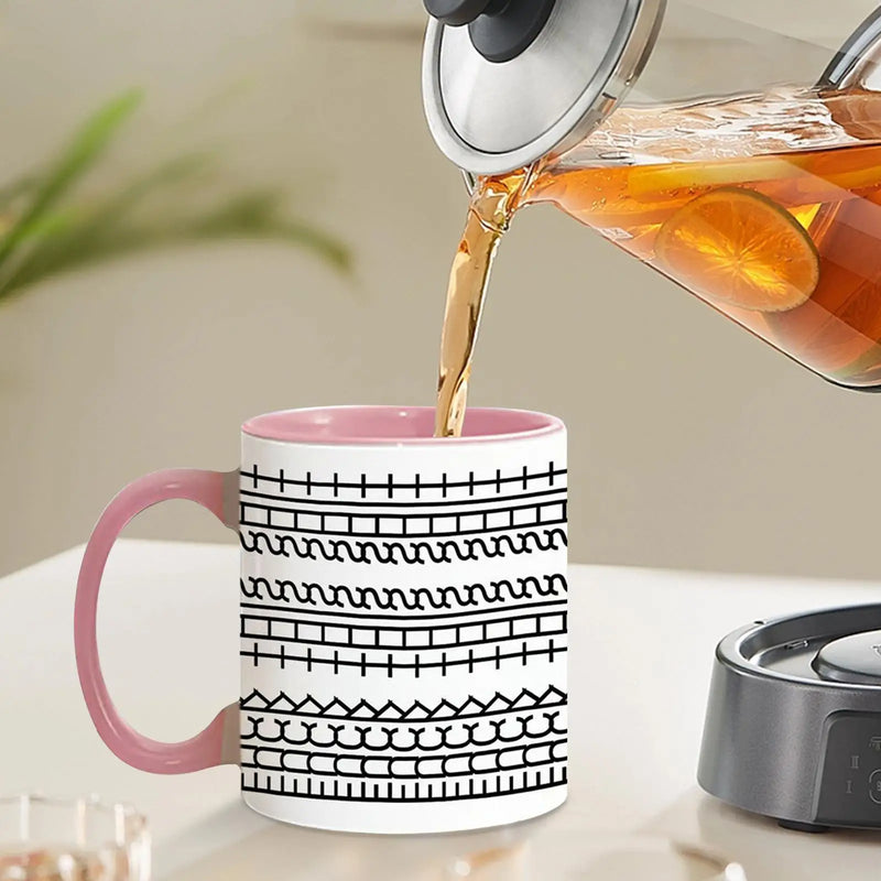 Versteckte Botschaft Keramik-Kaffeetasse