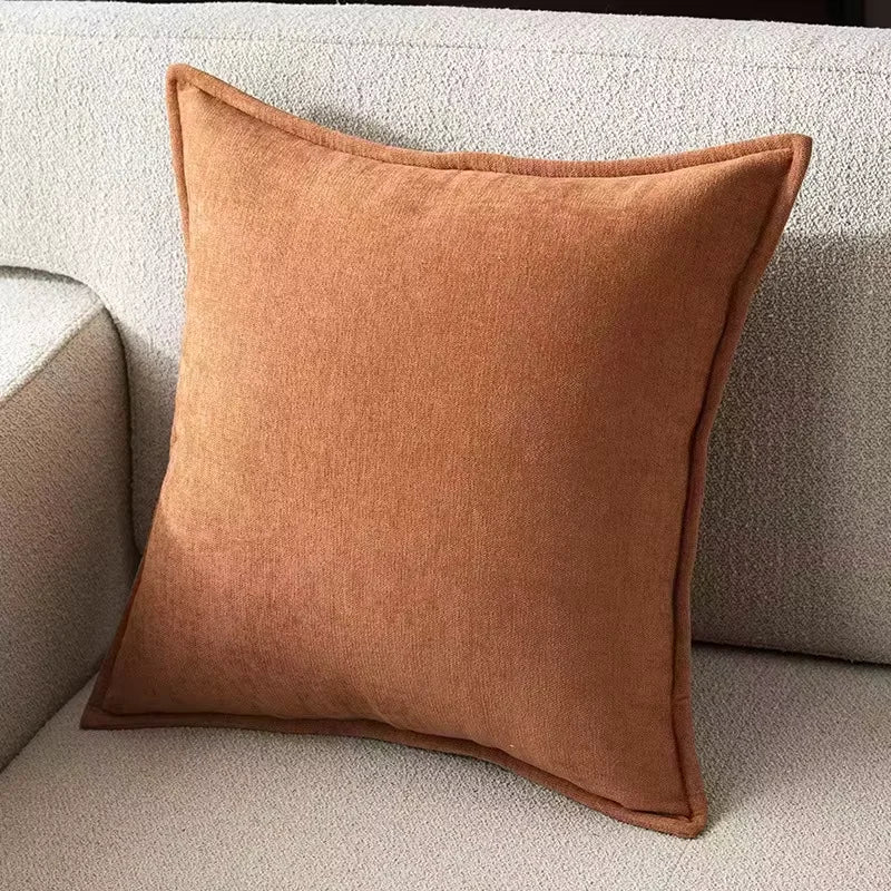 Retro Chenille Throw Pillow Covers for Couch and Bed