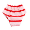 Pink and red striped socks for a doll outfit set