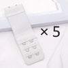 Elastic Bra Extender Clips (Set of 5)