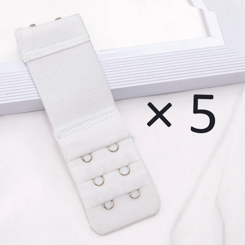 Elastic Bra Extender Clips (Set of 5)