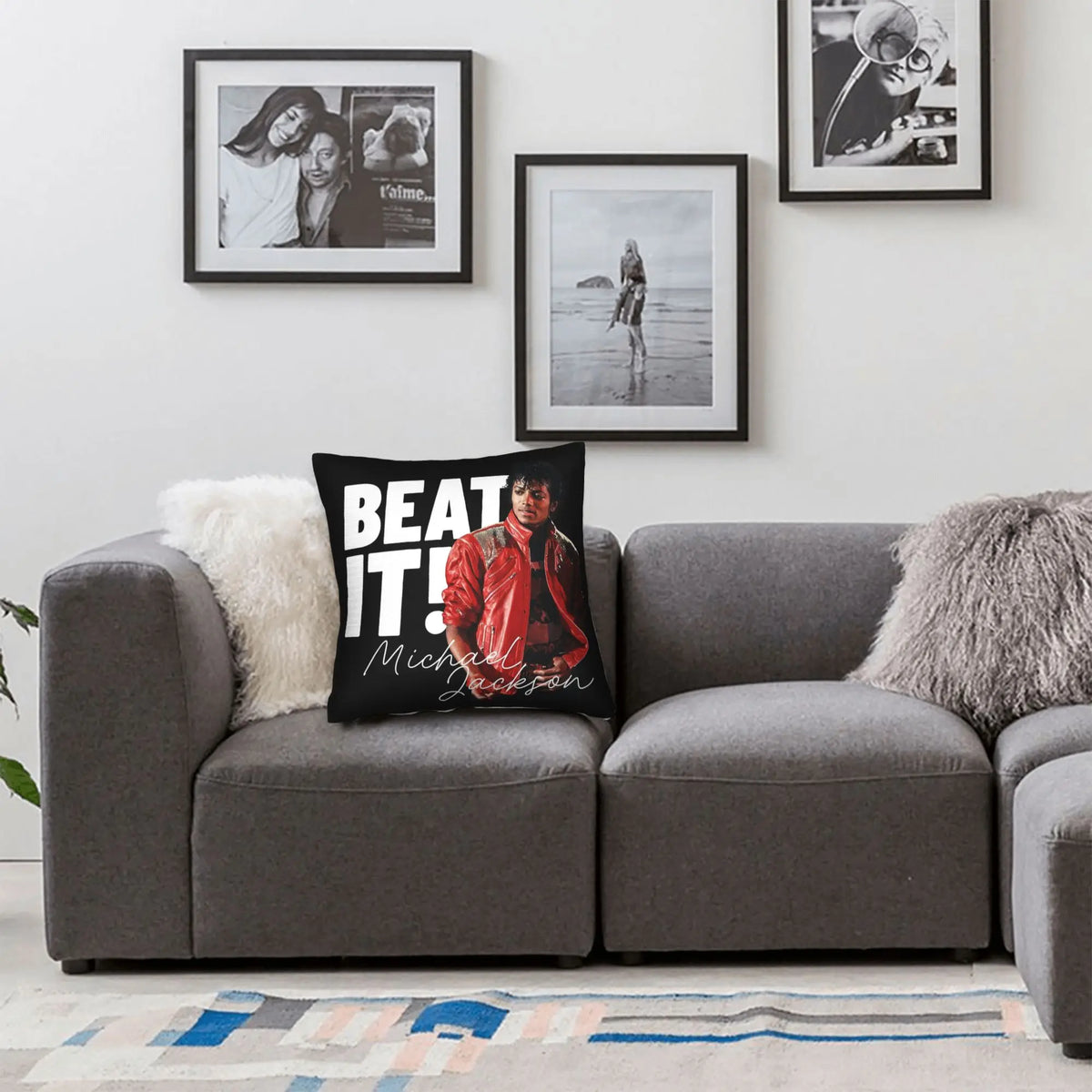 Michael Jackson Decorative Pillowcase with Hidden Zipper