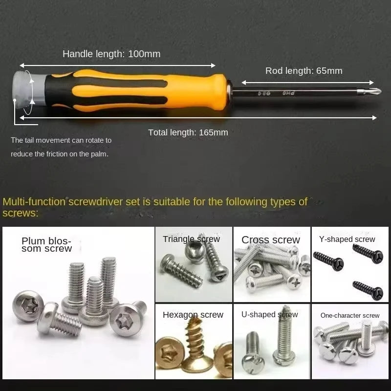 Precision Screwdriver Set with Magnetic Bits