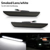 Black smoked lens LED rear side marker lights for a 2015-2023 Ford Mustang