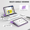 Premium Faux Leather iPad Case with Magnetic Smart Cover and Stand