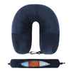 U-Shaped Travel Neck Pillow with Velvet Cover