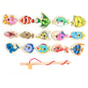 Wooden Magnetic Fishing Game for Toddlers