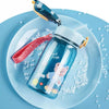 Kids' Teddy Bear Water Bottle with Straw & Carry Strap