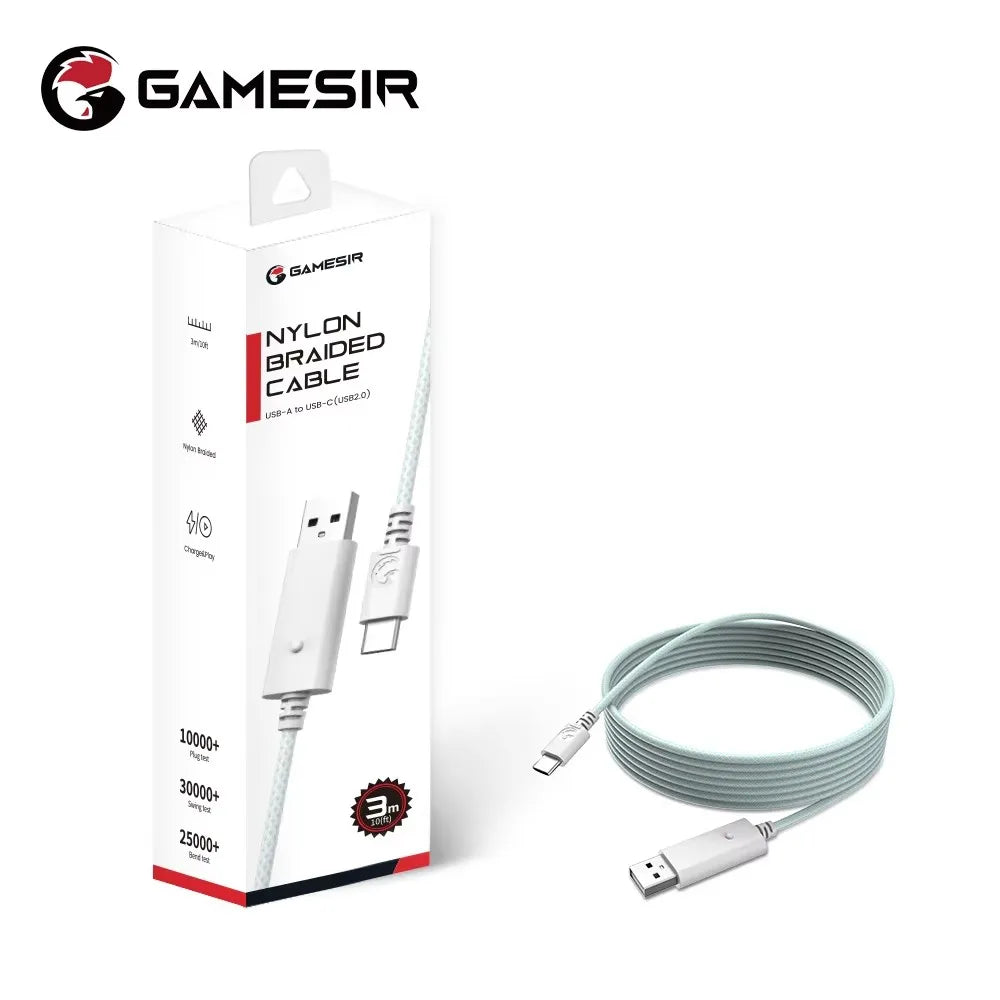 GameSir 3m Nylon Braided USB-C Cable for Controllers
