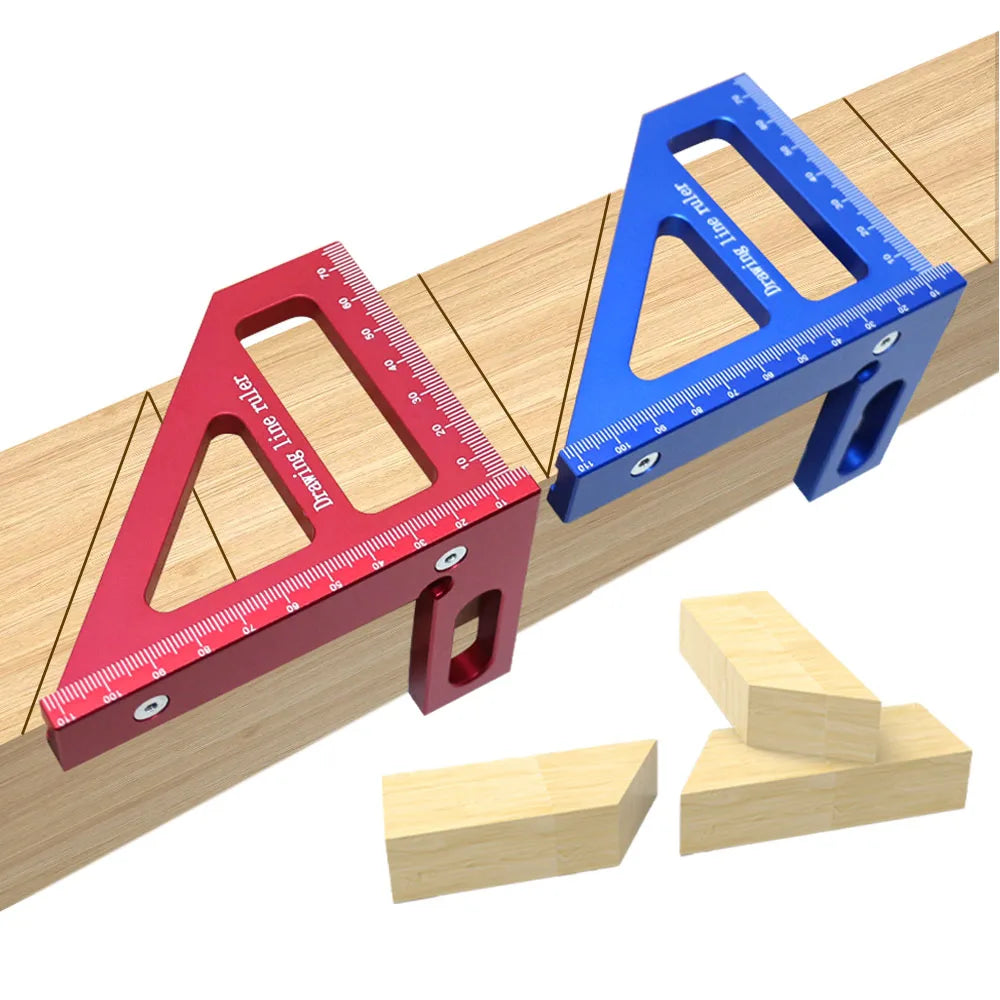 3D Multi-Angle Woodworking Square Ruler