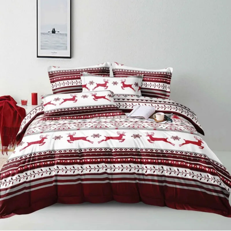 Festive Christmas Duvet Cover Set with Pillowcases