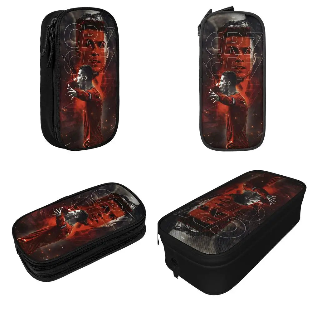 Soccer Star Pen Case – Large-Capacity Pencil Pouch