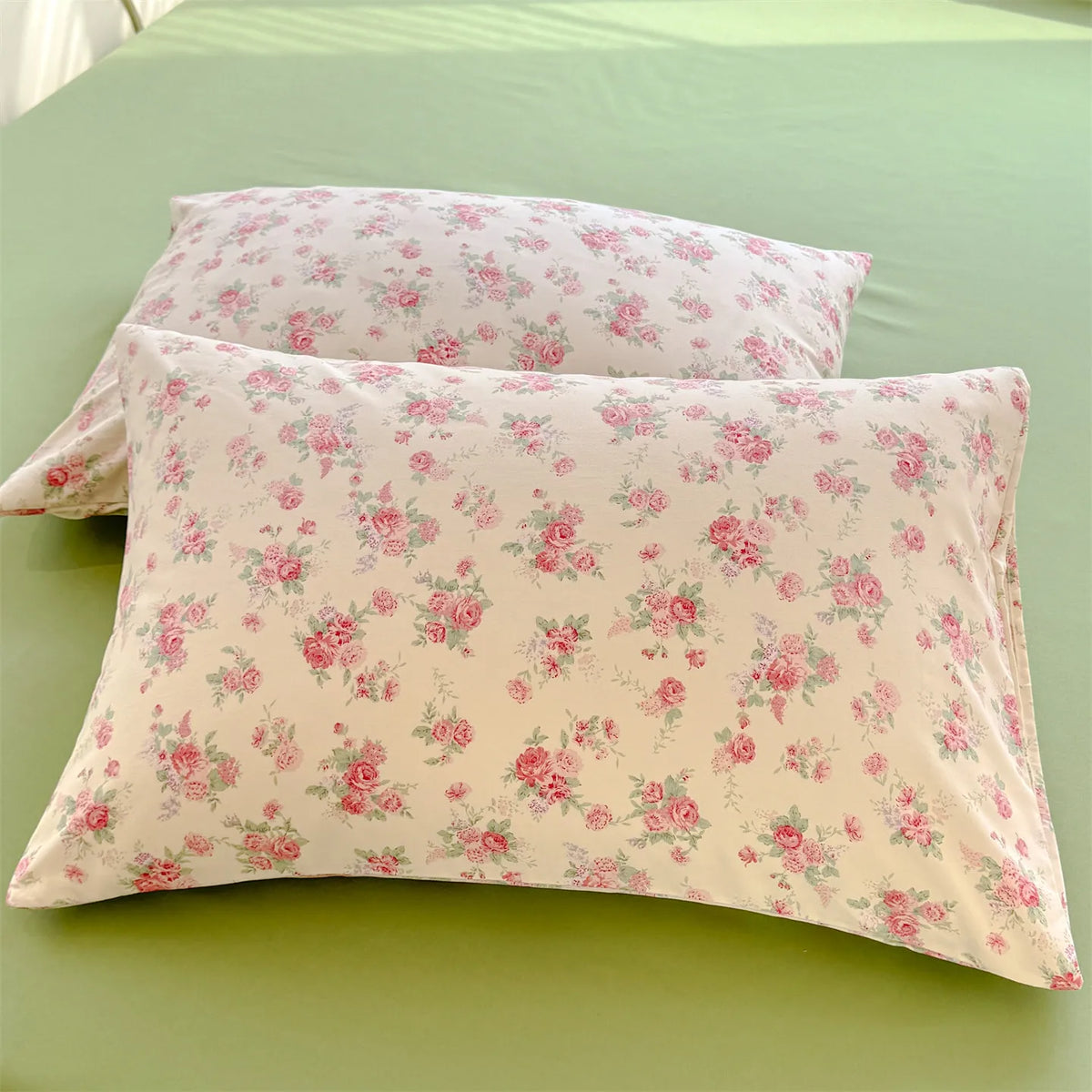 Floral Print Pillowcase Set – Soft Comfortable Cotton Feel