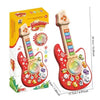 Guitare sonore éducative colorée pour enfants avec diverses figures et sons d'animaux.