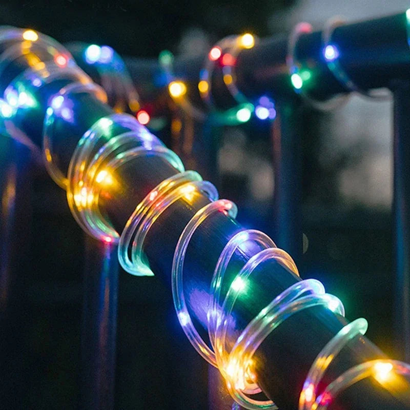 Solar-Powered LED String Lights for Outdoor Garden Decoration