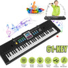 61-Key Electronic Keyboard Piano with Microphone for Beginners